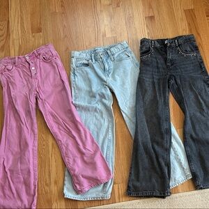 Girls size 10 jeans 2 Zara and 1 Old Navy